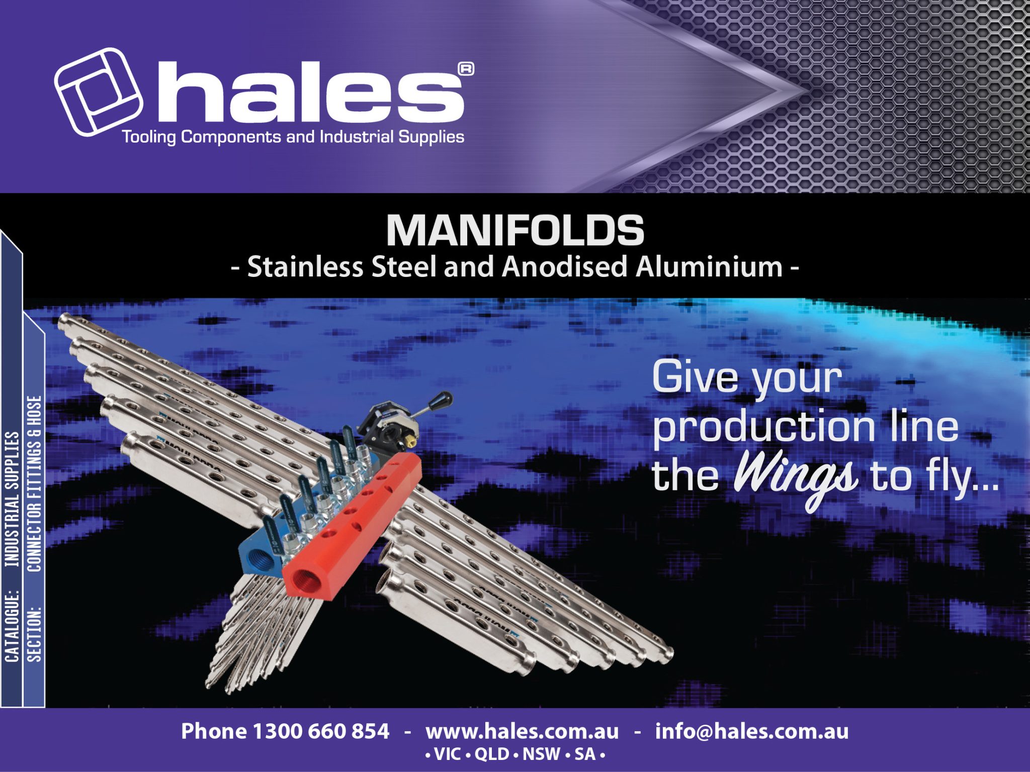 MANIFOLDS Stainless Steel and Anodised Aluminium Hales